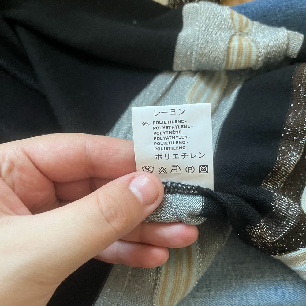 Missoni Wool Blend Tank and Cardigan Set With Metallic Striping Detailing 46/XL - Picture 11 of 11